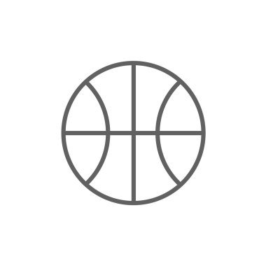 Basketbol sahası simgesi.