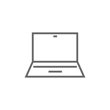 Dizüstü bilgisayar satırı simgesi.