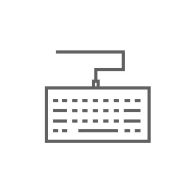 Klavye Satırı Simgesi.