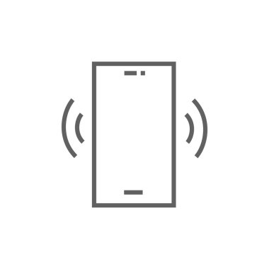 Vibrating phone line icon.