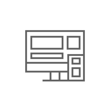 Yanıtlayıcı Web Tasarım Satırı Simgesi.