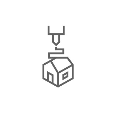 Ağaç D yazdırma satırı simgesi.