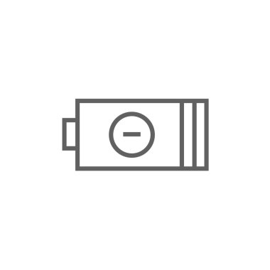 Düşük güç pil satırı simgesi.