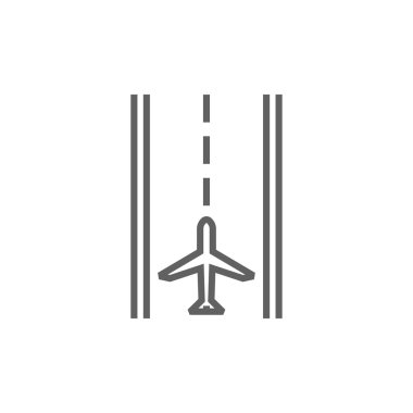 Havaalanı pist satırı simgesi.