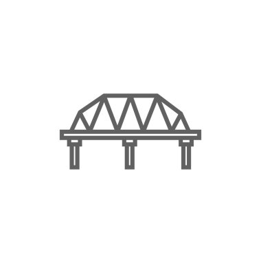 Tren yolu köprüsü satırı simgesi.
