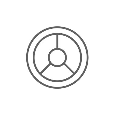 Direksiyon simidi satırı simgesi.