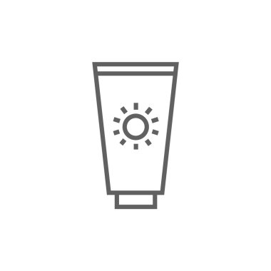 Güneş kremi simgesi.