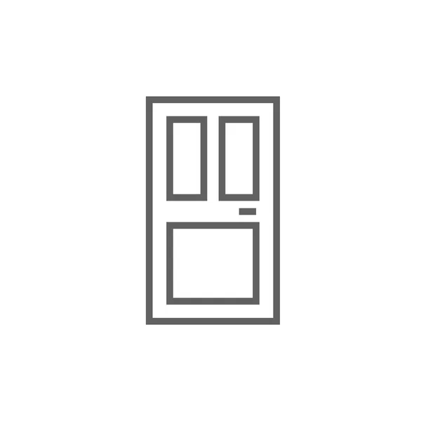 Піктограма лінії вхідних дверей . — стоковий вектор