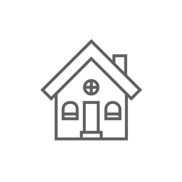 Detached house line icon. — Stockový vektor