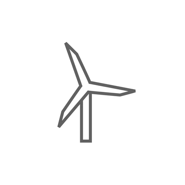 Windmill line icon. — Stock Vector