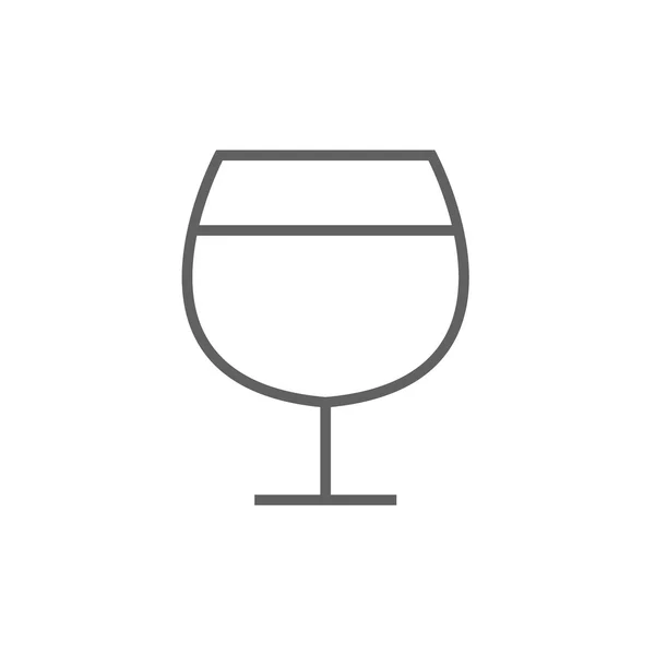 Icono de línea de copa de vino. — Vector de stock