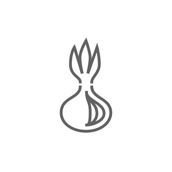 Icono de línea de cebolla. — Archivo Imágenes Vectoriales