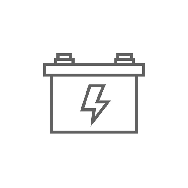 Icoon van de batterijlijn. — Stockvector