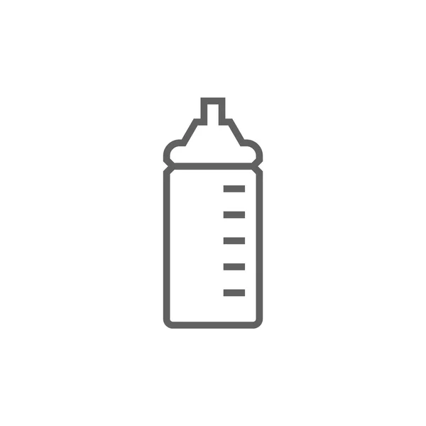 Feeding bottle line icon. — Stock Vector