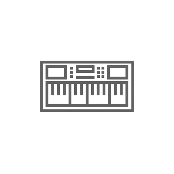 Synthesizer-Line-Symbol. — Stockvektor
