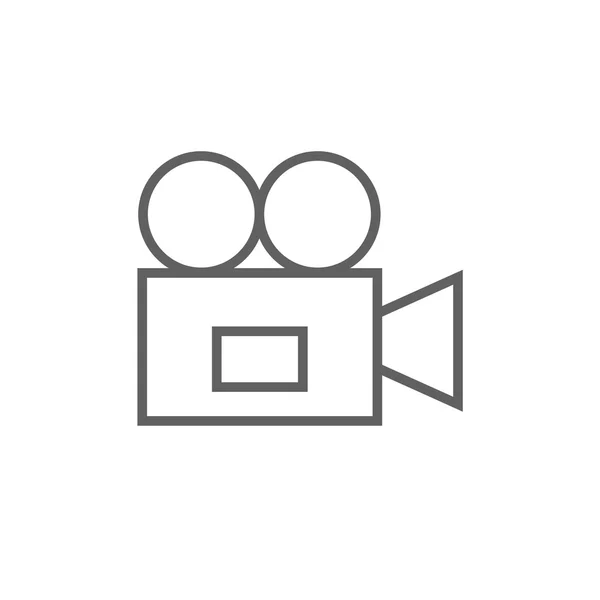 Video camera line icon. — Stock Vector