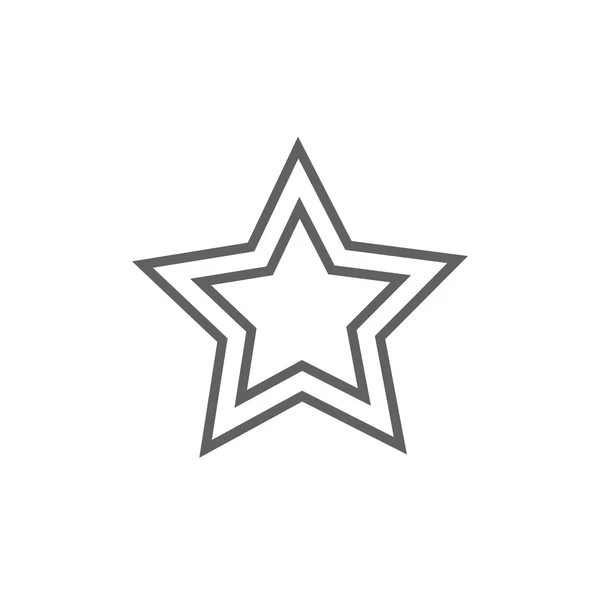 Ocena linii gwiazda ikona. — Wektor stockowy