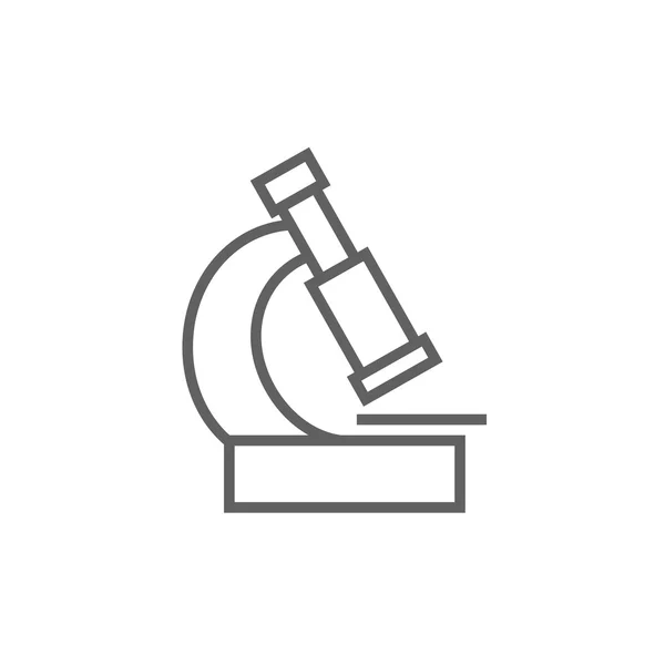 Icono de línea de microscopio . — Vector de stock