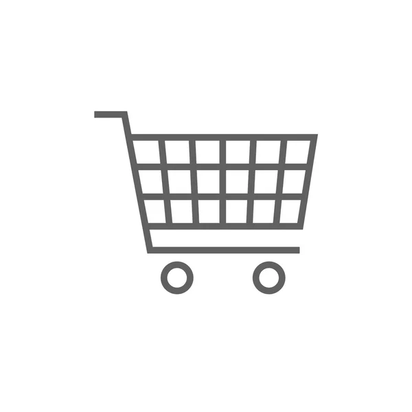 Shopping cart line icon. — Stock Vector