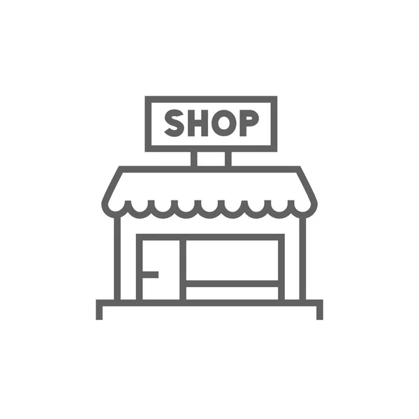 Shop line icon. — Stock Vector