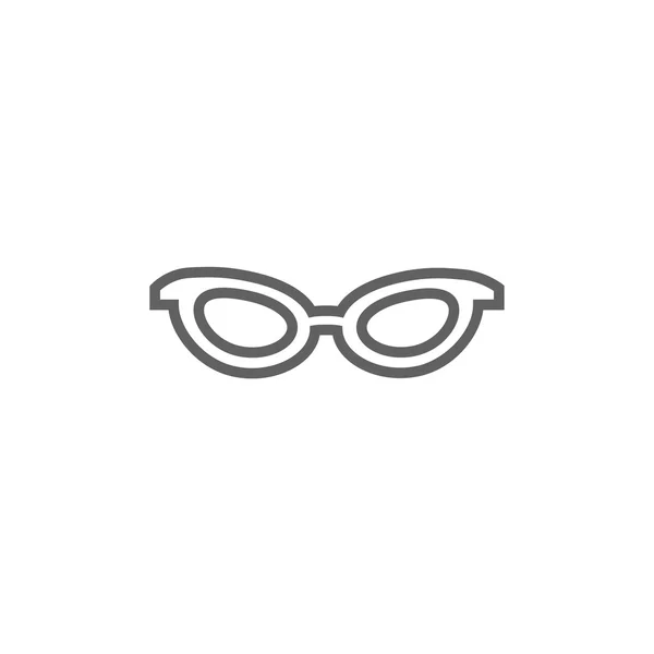 Eyeglasses line icon. — Stock Vector