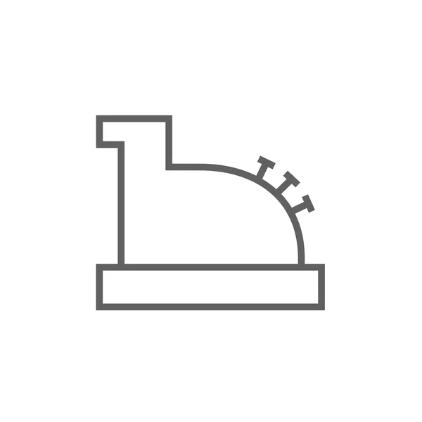 Kassa machine lijn-symbool. — Stockvector
