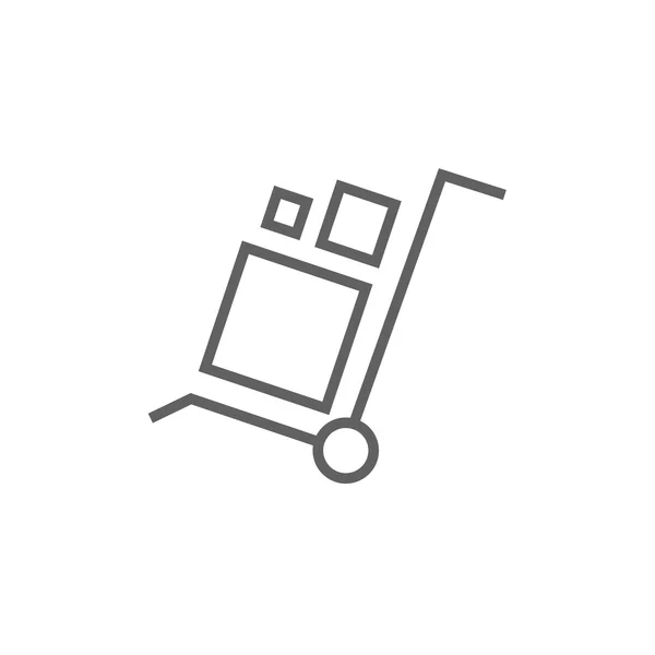 Shopping hantering vagn ikon. — Stock vektor
