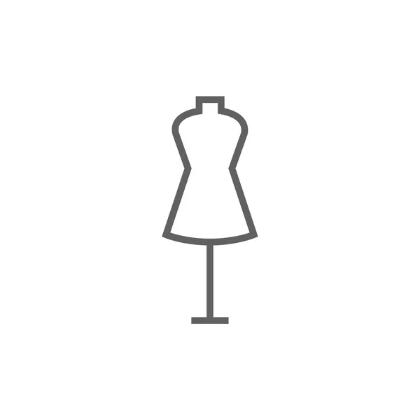 Maniquí icono de línea . — Vector de stock