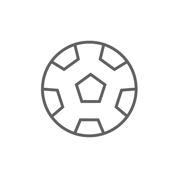 Soccer ball line icon. — Stock Vector