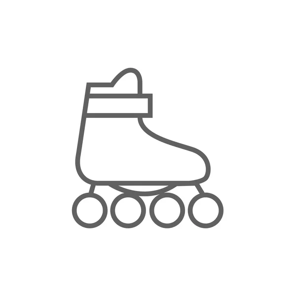 Icona della linea di pattini a rotelle. — Vettoriale Stock
