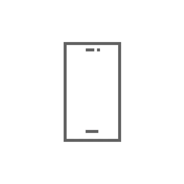 Icono de línea de teléfono móvil . — Vector de stock