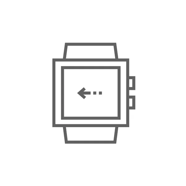 Значок линии Smartwatch . — стоковый вектор