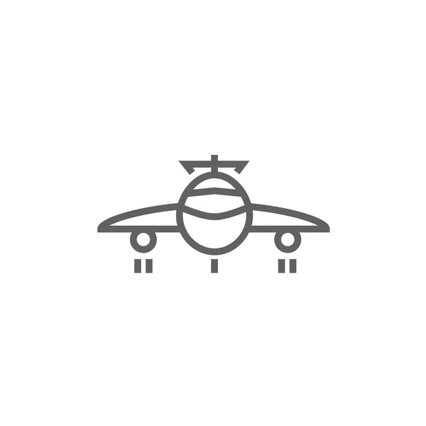 Icono de línea de avión. — Vector de stock