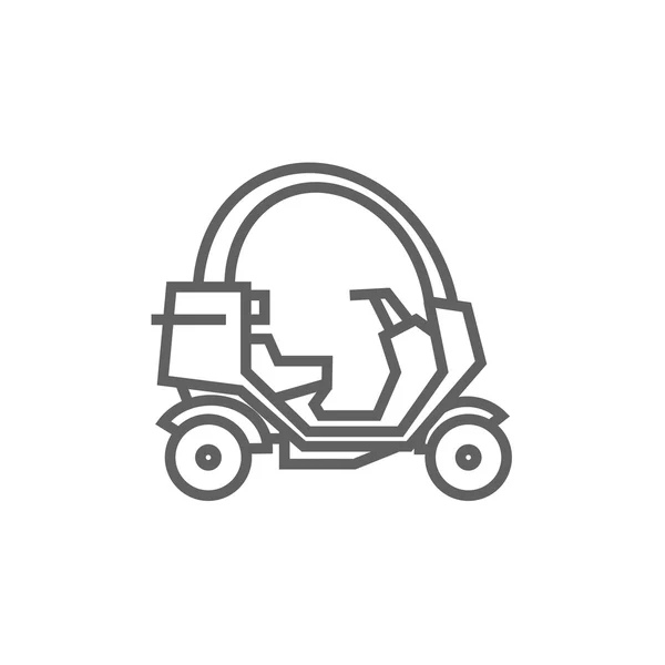 Icono de línea Rickshaw . — Archivo Imágenes Vectoriales