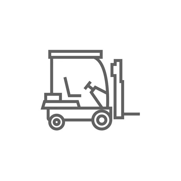 Vorkheftruck lijn pictogram. — Stockvector