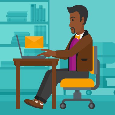 Man receiving email.