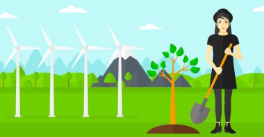 Kadın ağaç bitkiler.