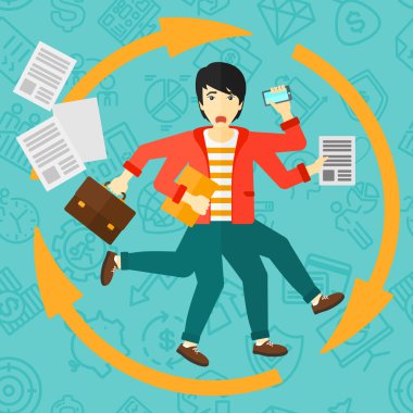 Adam Multitasking ile başa çıkma.