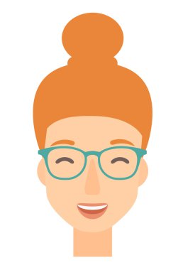 Neşeli kadın öfori yaşıyor.