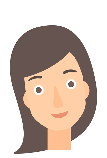 Mujer feliz sonriente . — Vector de stock