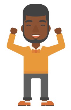 Adam kaldırdı elleriyle.