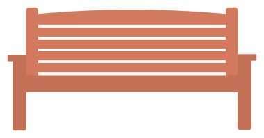 ahşap park bankında