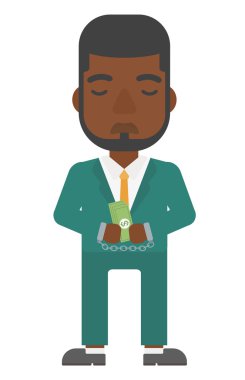 Suçtan kelepçeli erkek.