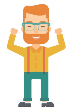 Adam kaldırdı elleriyle.