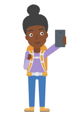 Backpckaer yapım selfie.