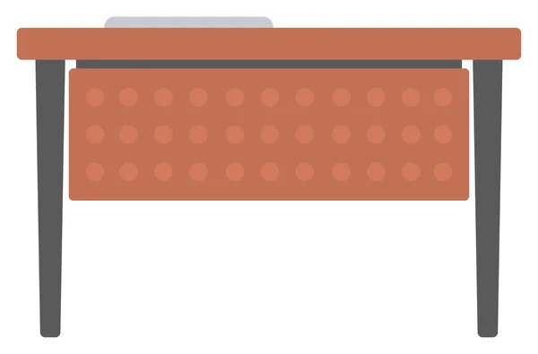 Деревянный письменный стол . — стоковый вектор