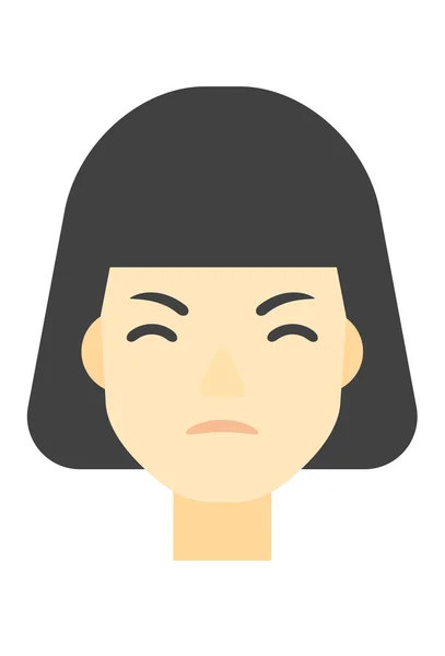 Détester femme en colère . — Image vectorielle