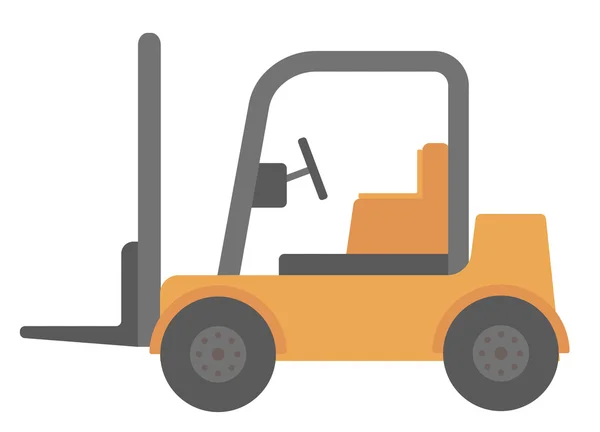 Yellow forklift truck — Stock Vector