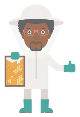 Arıcı, arı kovanı.