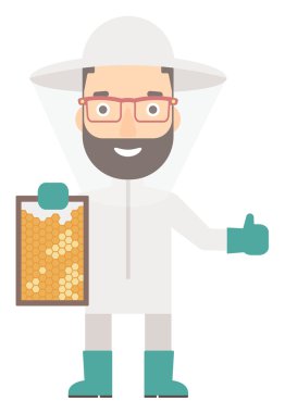 Arıcı, arı kovanı.